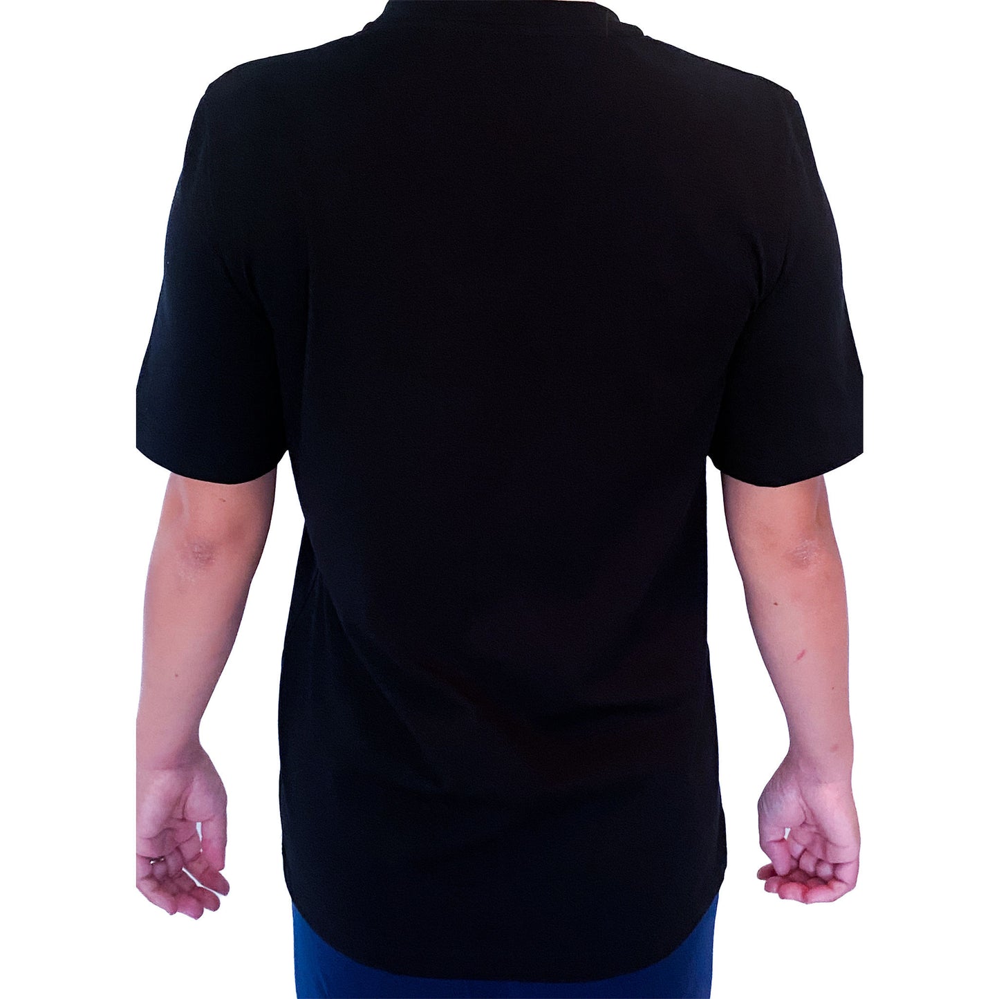 Classic Gender Neutral Black Crew Neck Cotton T-Shirt - 'Classic Range'