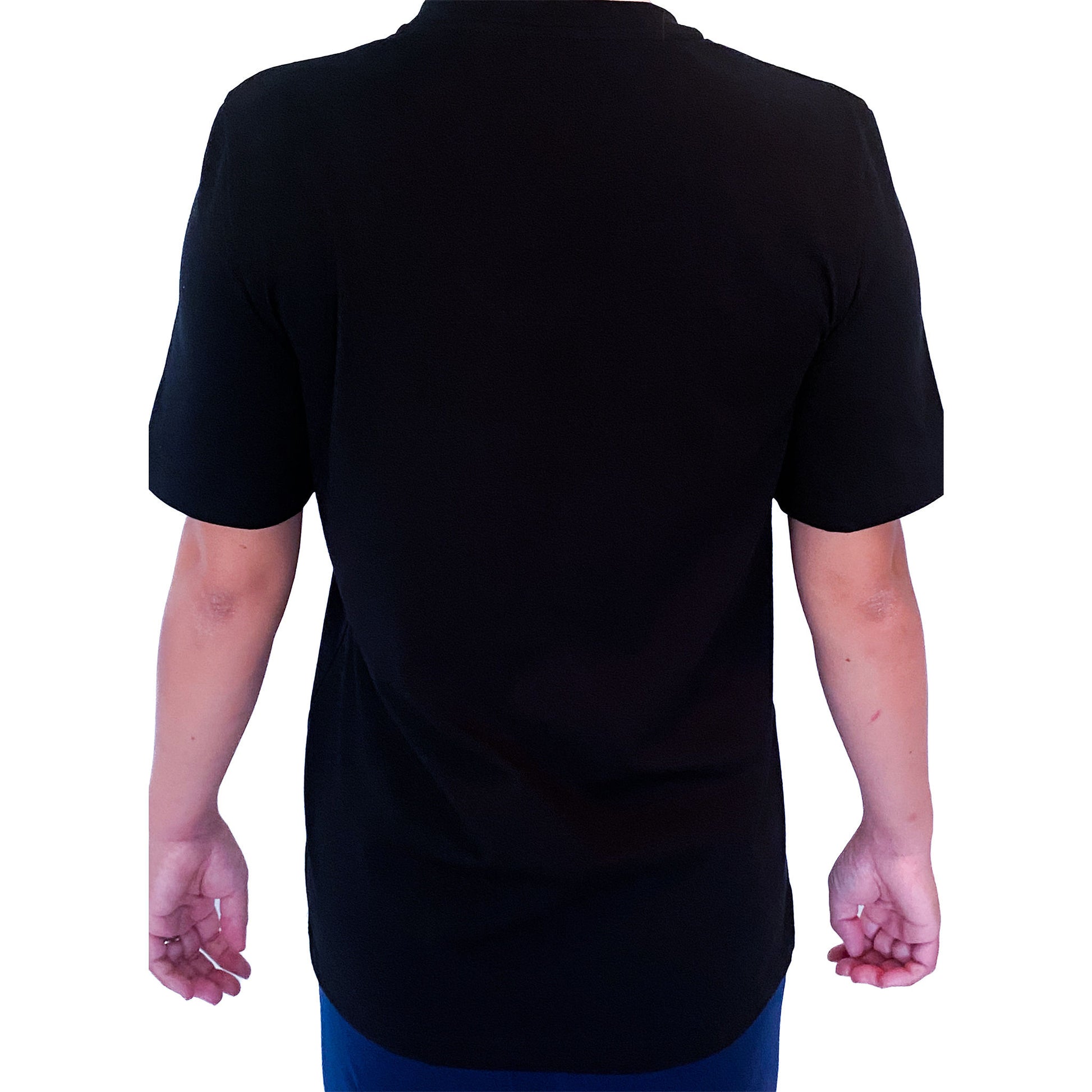 Ethical organic unisex t-shirt Black Crew neck Classic range
